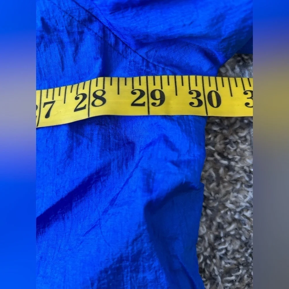 5/$25 Coat Collectibles vibrant blue vintage women’s spring nylon jacket size 2X - Picture 4 of 7
